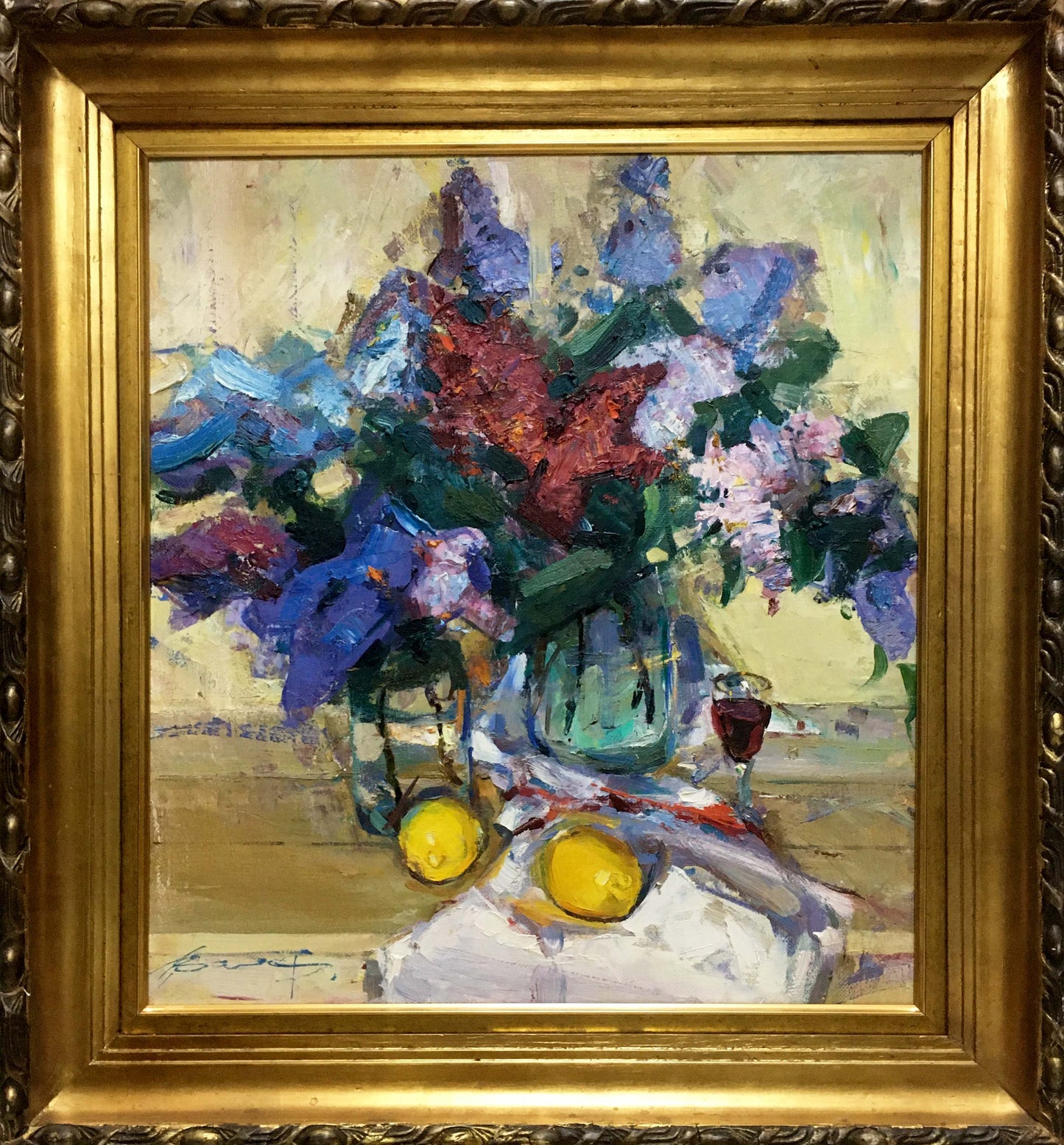 Oil painting Flower Zaborovsky Leonid Alexandrovich