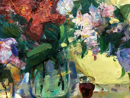 Oil painting Flower Zaborovsky Leonid Alexandrovich
