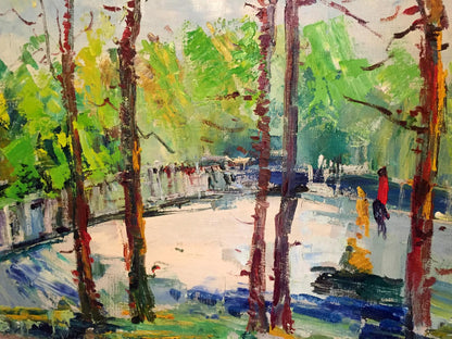 Oil painting Forest park Titko Stepan Ilich
