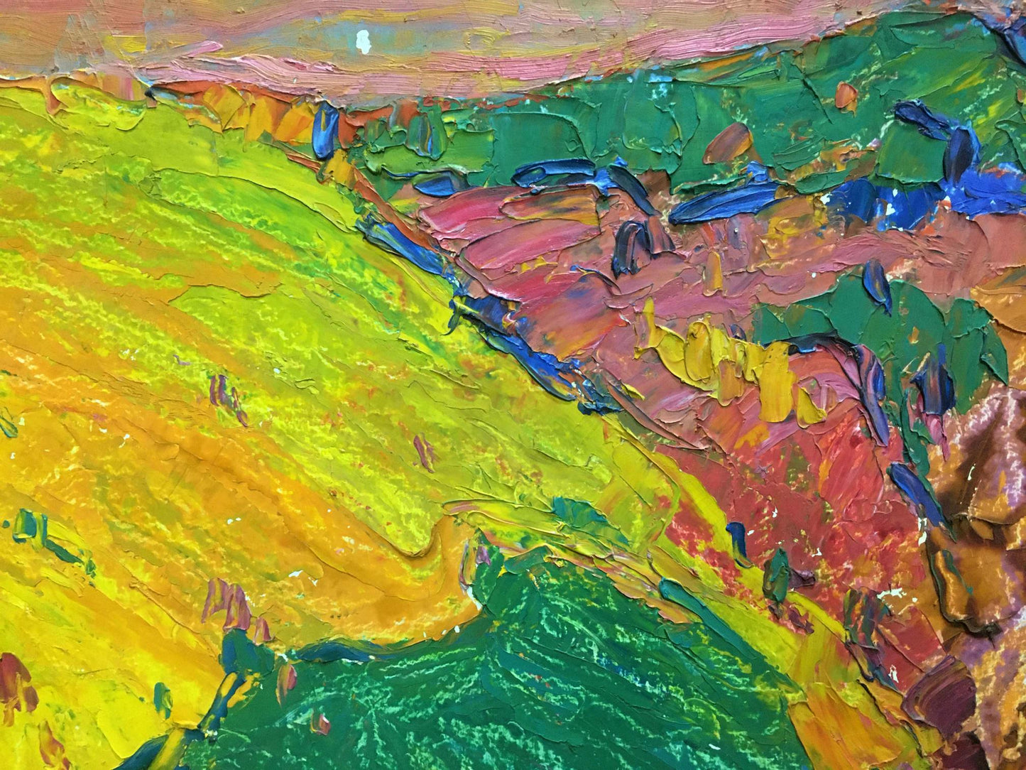 Oil painting Mountain landscape Mandrikova - Donchik Nadezhda Alekseevna