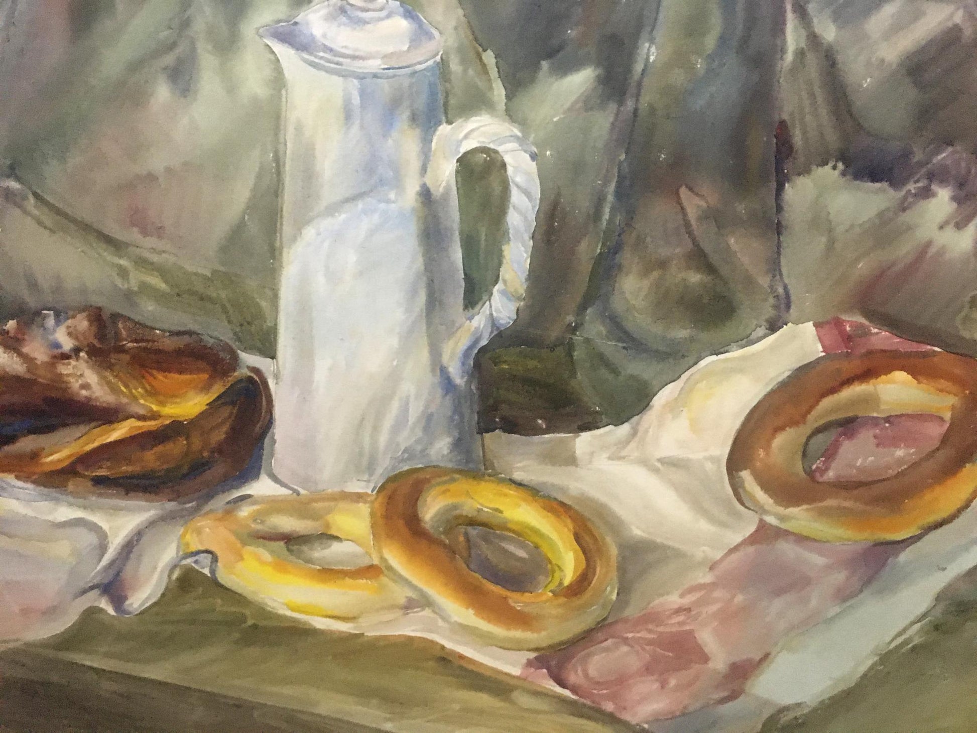 Irina Palazhchenko's watercolor of a sweet table