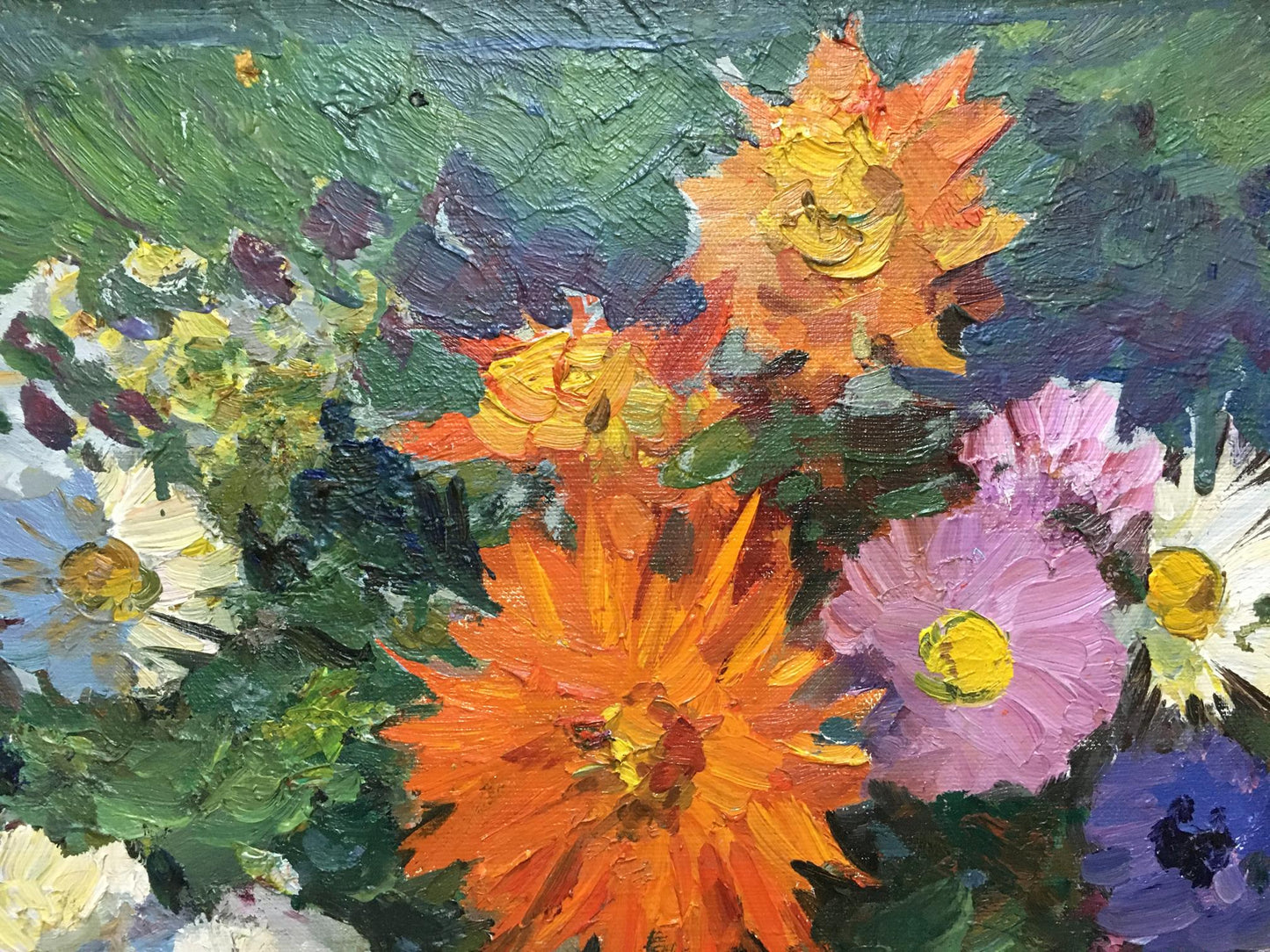 Oil painting Autumn flowers Khodchenko Lev Pavlovich
