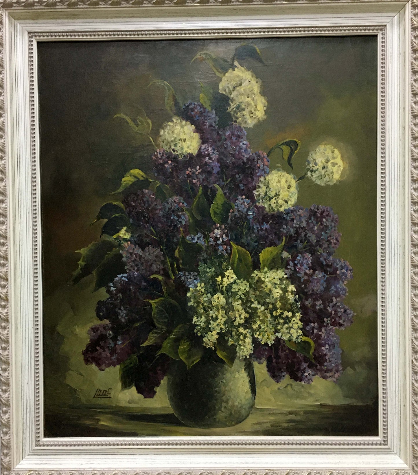 Oil painting Flowers Unknown artist
