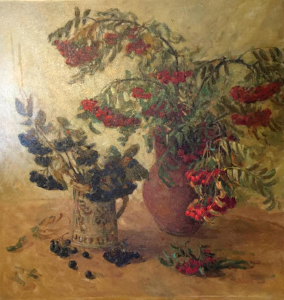 Oil painting Konstantin Kuzmich Kamyshny Rowan