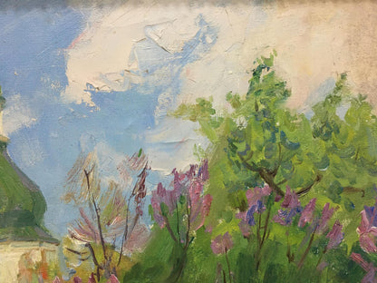 Oil painting Lilac blooms Bondar Ivan Ivanovich