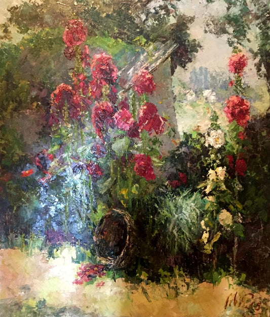 Oil painting Mallow Kononenko Nikolay Ivanovich