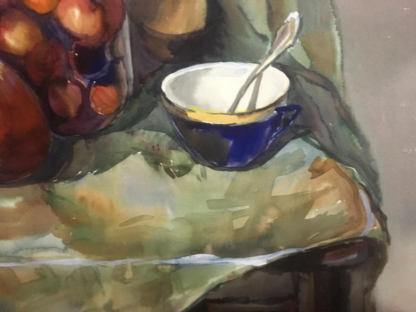 Watercolor painting Breakfast Palazhchenko Irina