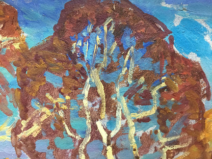 Oil painting Forest landscape Gaiduk Viktor Kirillovich