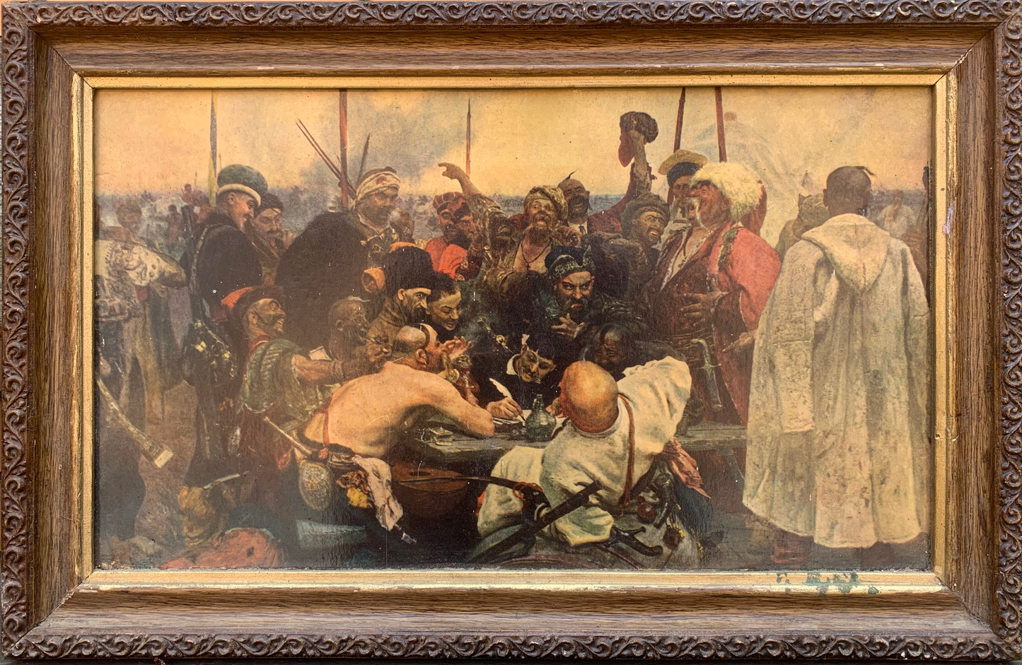Photo picture Zaporozhtsi write a sheet to the Sultan Repin Ilya Efimovich