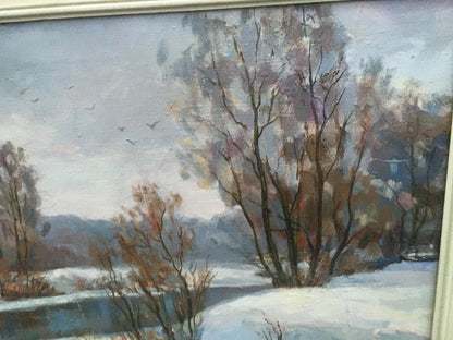 Oil painting Early spring Sergey Pivtorak