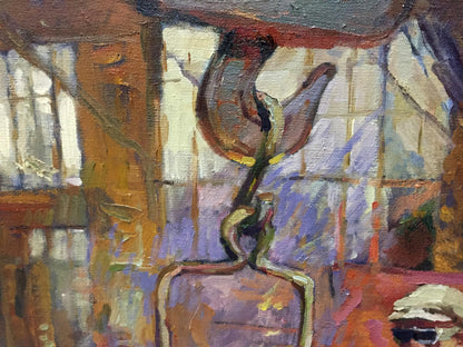 Oil painting Metal sample Anatoly Nikitovich Yanev