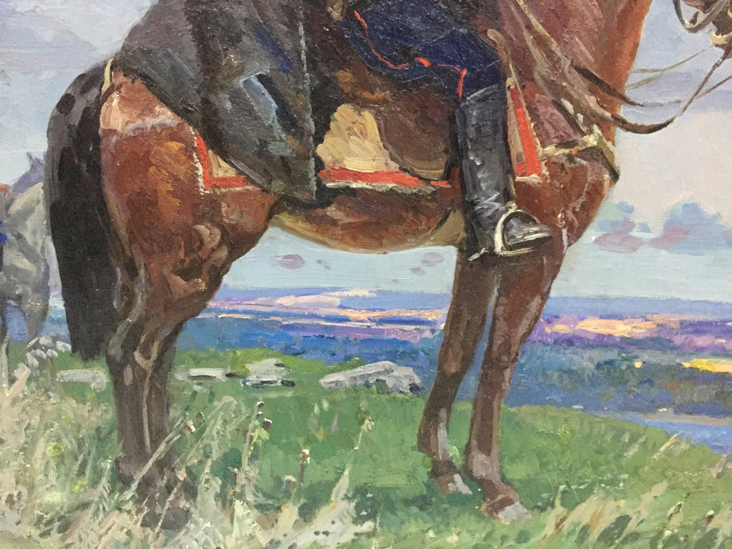 Oil painting Chapaev Khodchenko Lev Pavlovich