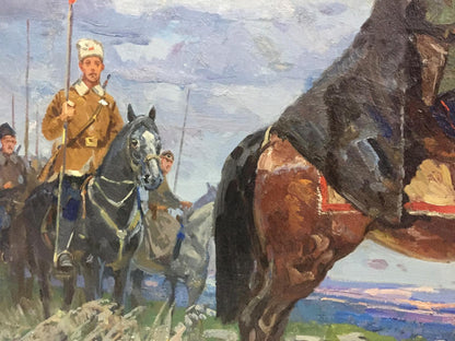 Oil painting Chapaev Khodchenko Lev Pavlovich