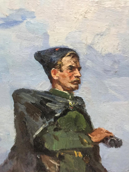 Oil painting Chapaev Khodchenko Lev Pavlovich