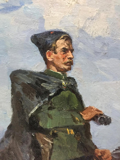 Oil painting Chapaev Khodchenko Lev Pavlovich