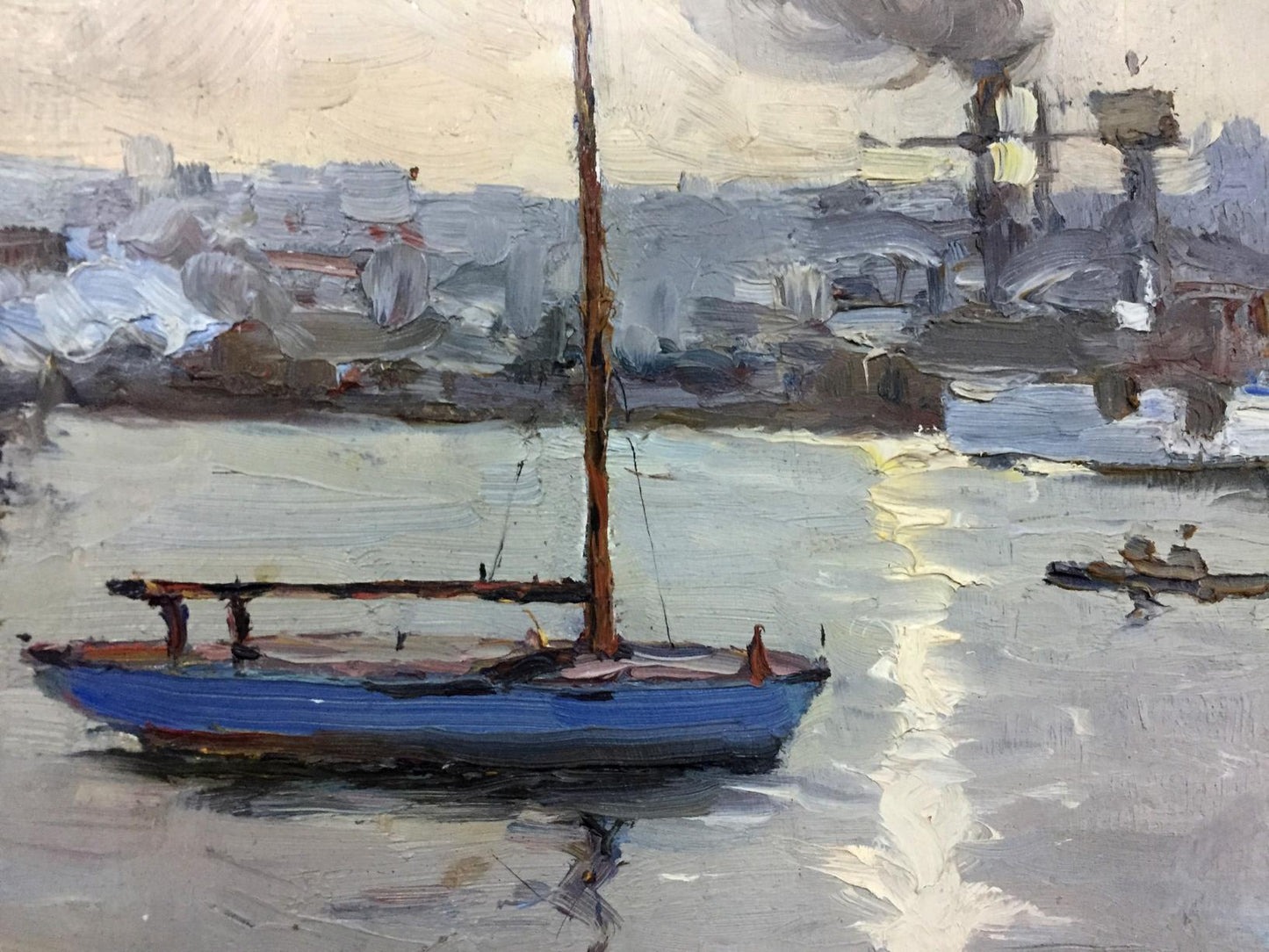 Oil Painting Landscape Ship