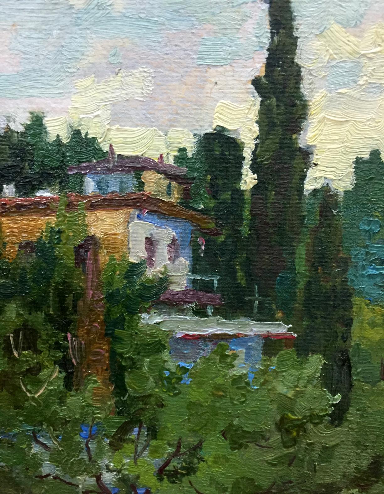 Oil Painting Landscape Village