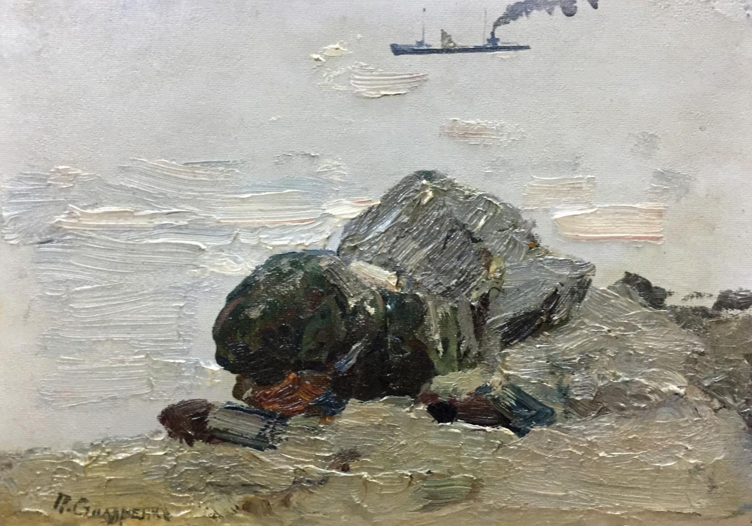 Oil painting Seascape Peter Kuzmich Stolyarenko