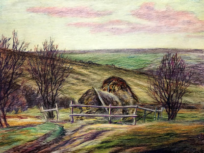 Pencils painting Landscape Cherkas A. G.