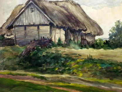 Oil painting House on the outskirts Cherkas A.G.