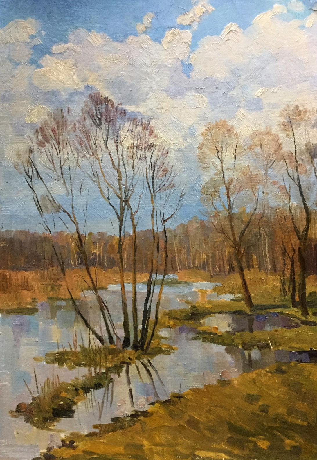 Oil painting Swamps Unknown artist