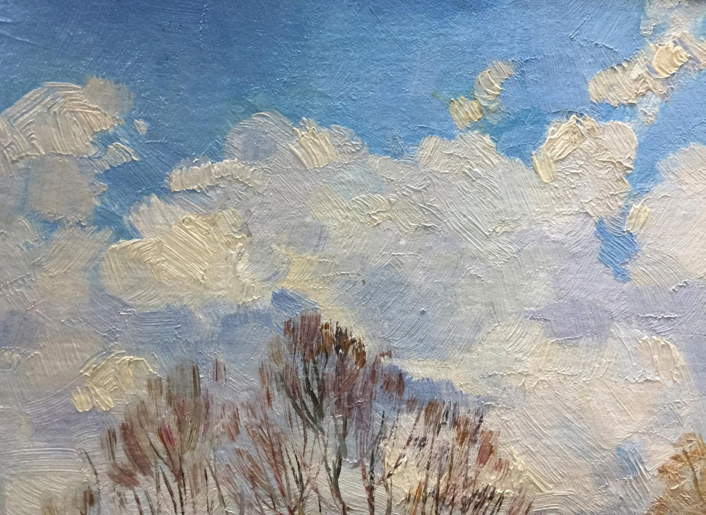 Oil Painting Clouds Art