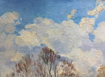 Oil Painting Clouds Art