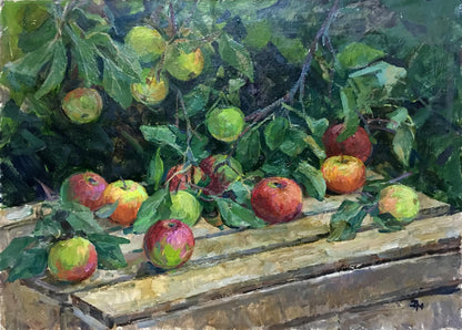 Oil painting Apples