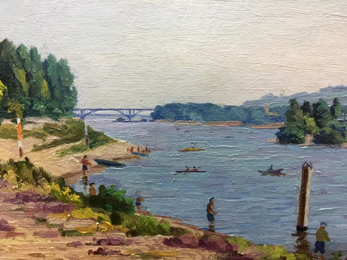 Oil Painting Landscape River Art