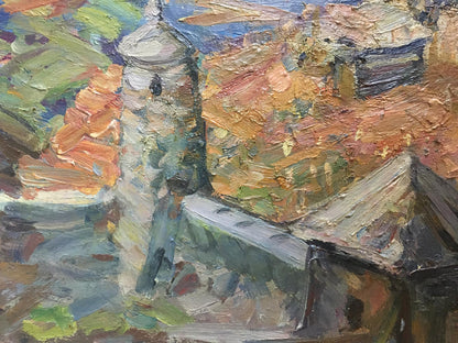 Oil painting City landscape Khodchenko Lev Pavlovich