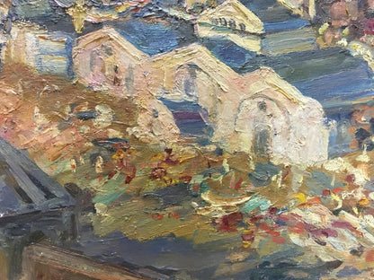 Oil painting City landscape Khodchenko Lev Pavlovich
