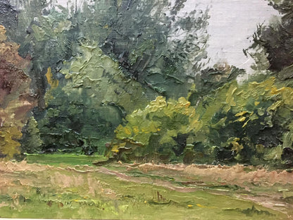 Oil painting Near the forest Yakovlev B. N.