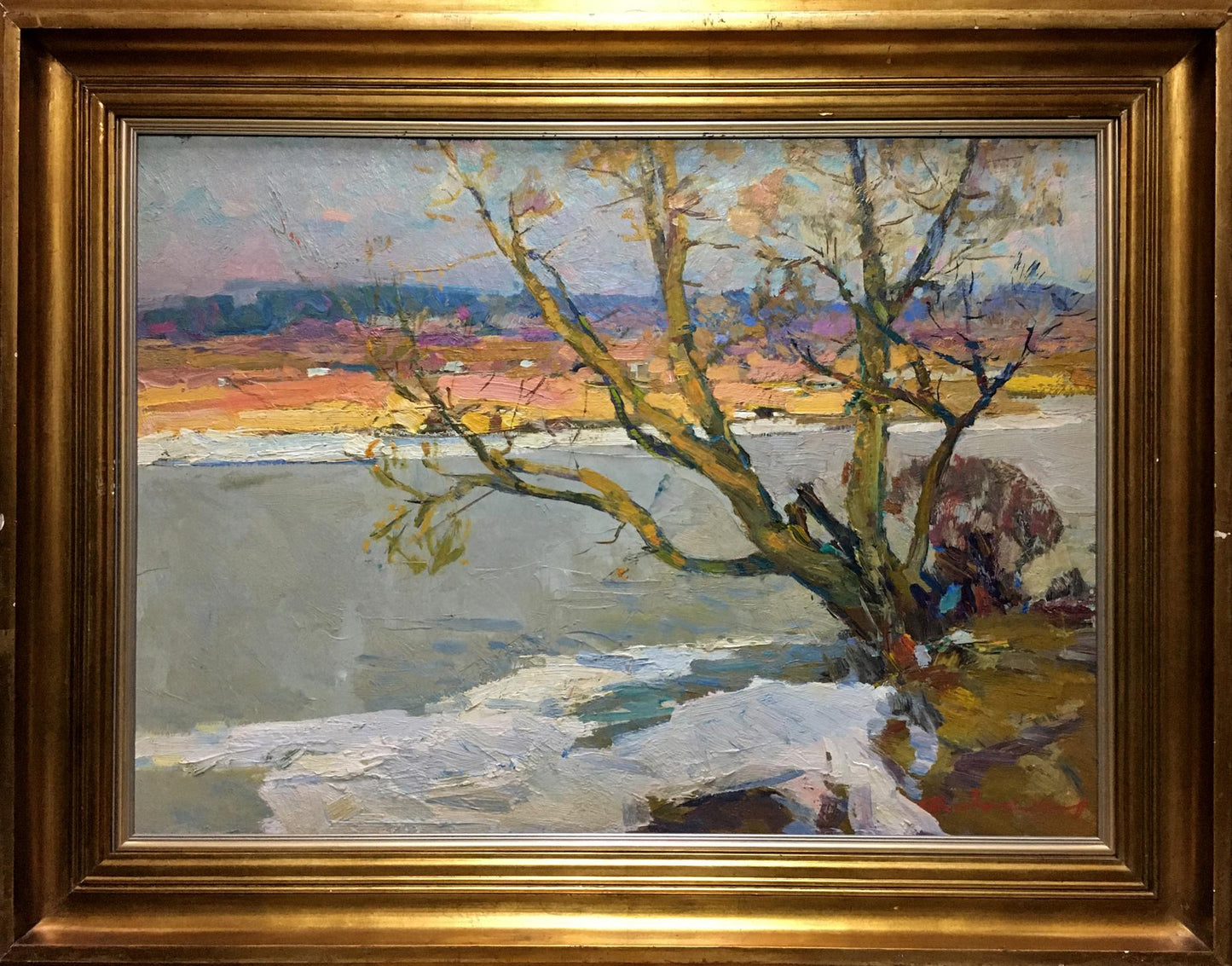 Oil painting Early winter Zakharov Fedor Zakharovich