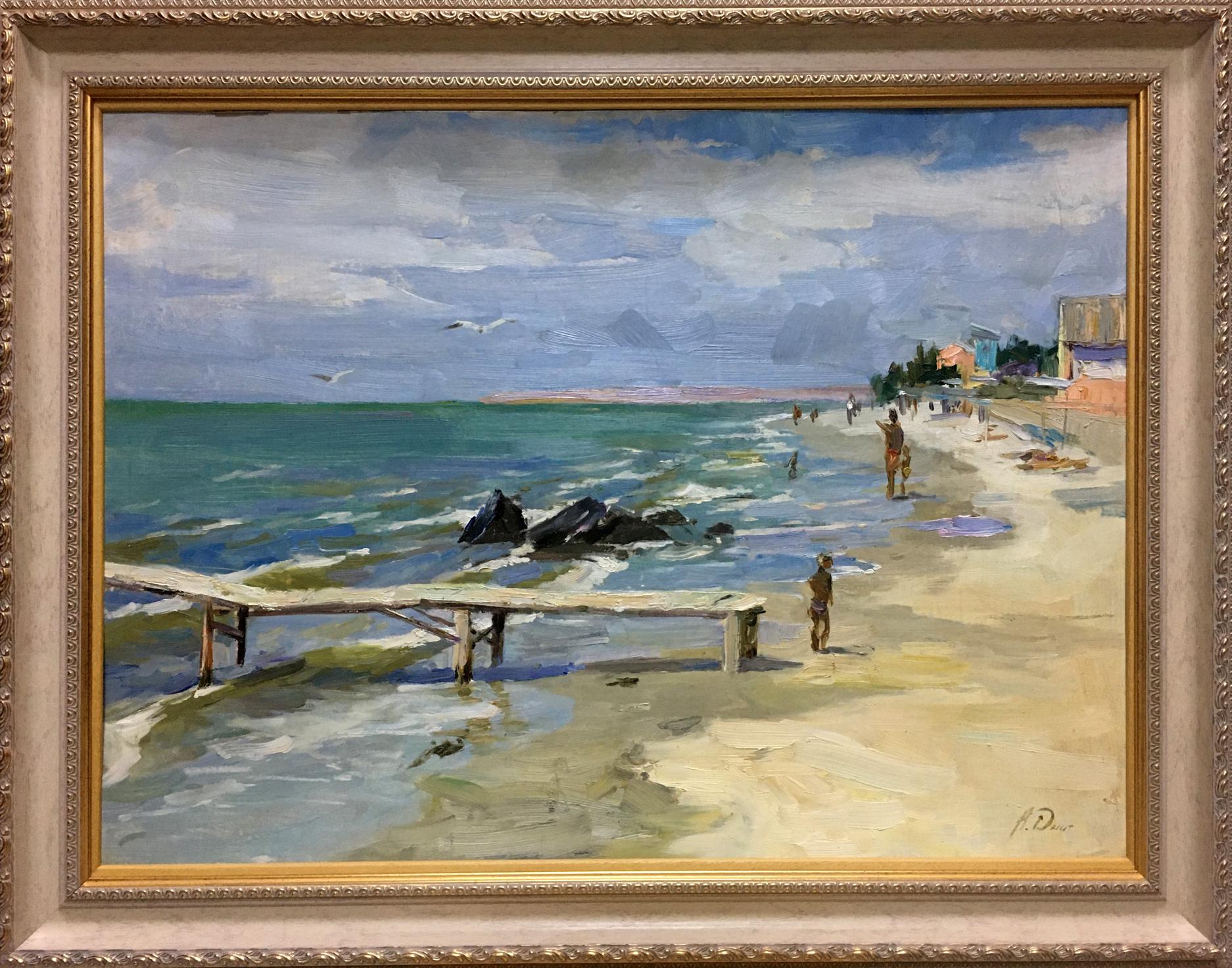 Oil painting Sea shore Dmitriev Alexander Vladimirovich