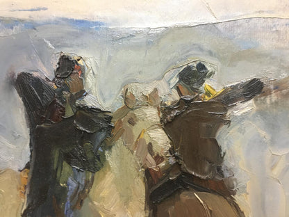 Oil painting Cossacks Plamenitsky Anatoly Alexandrovich