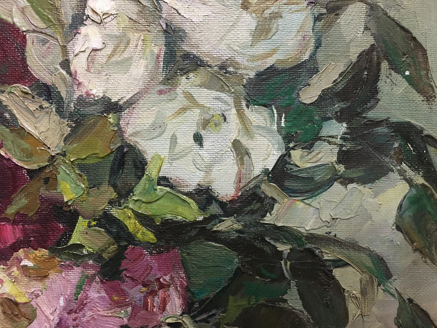 Oil painting Peter Kuzmich Stolyarenko Flowers