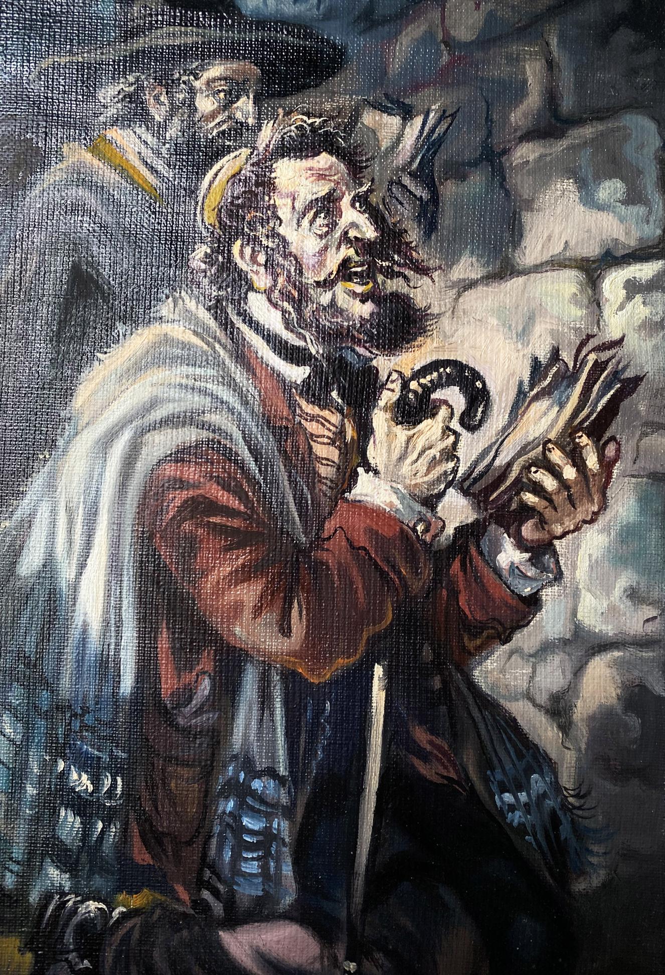 Oil painting Prayer Alexander Arkadievich Litvinov