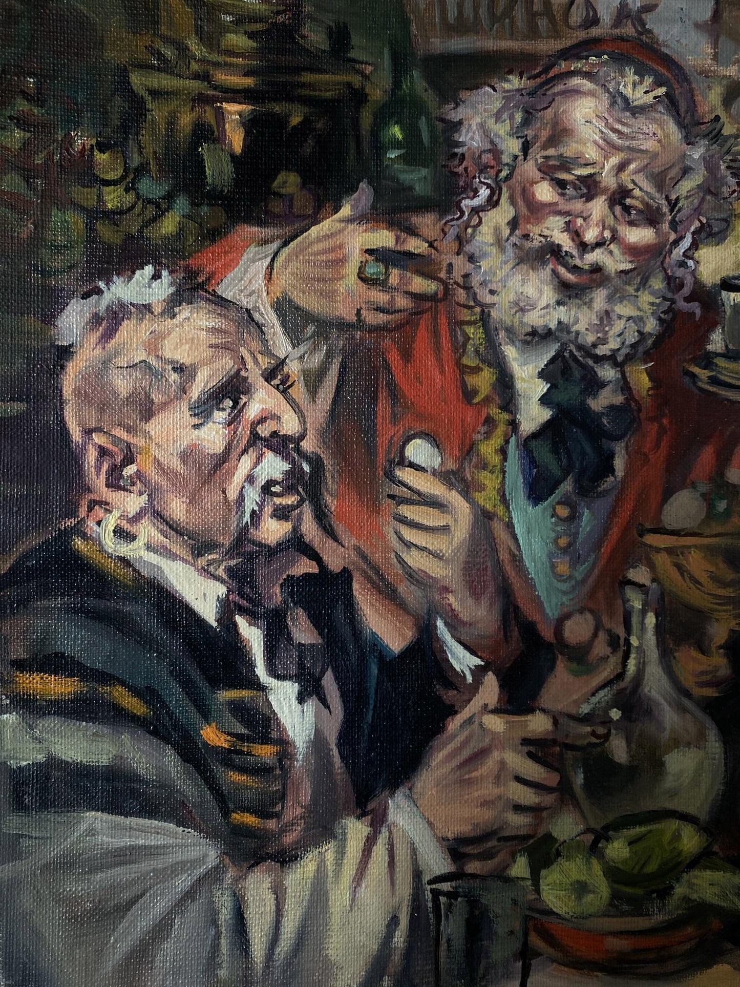 oil portrait painting