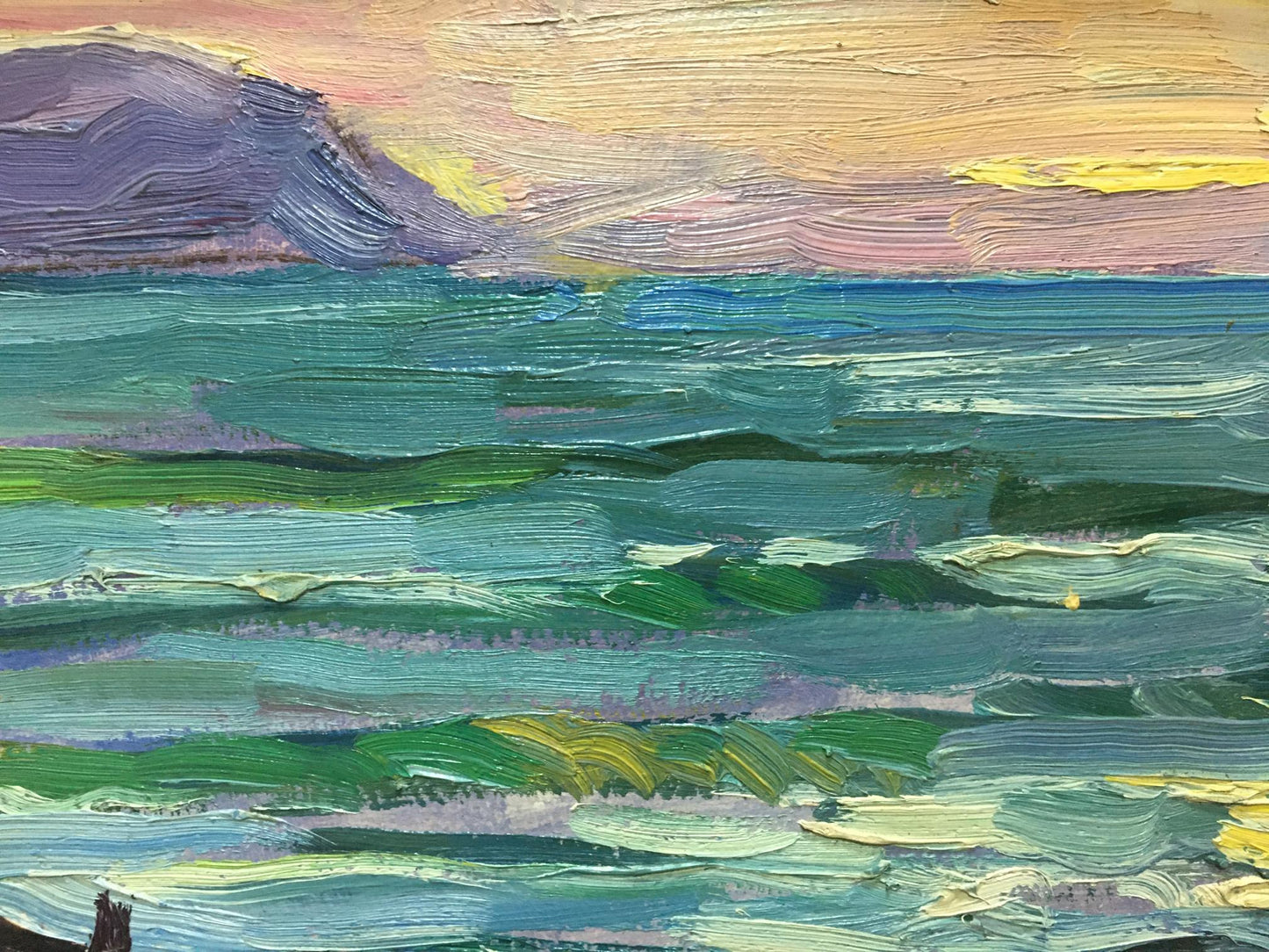 Oil painting Off the coast Shadrin S.