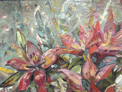 Oil painting Flowers Olga Brendel
