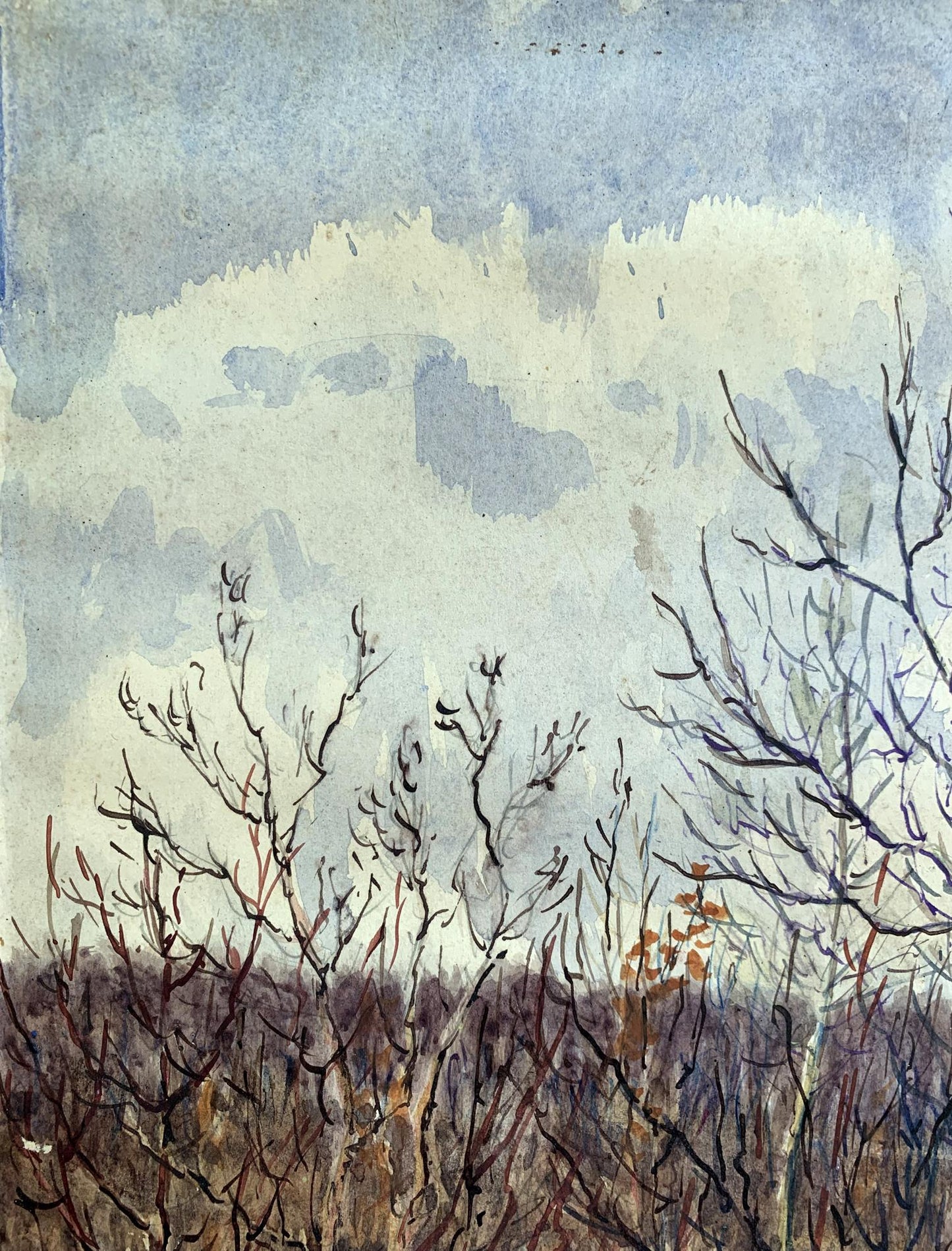Watercolor painting Autumn smell A. G. Cherkas