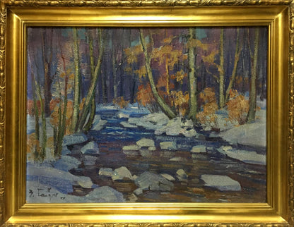 Oil painting End of winter Gabda Vasily Georgievich