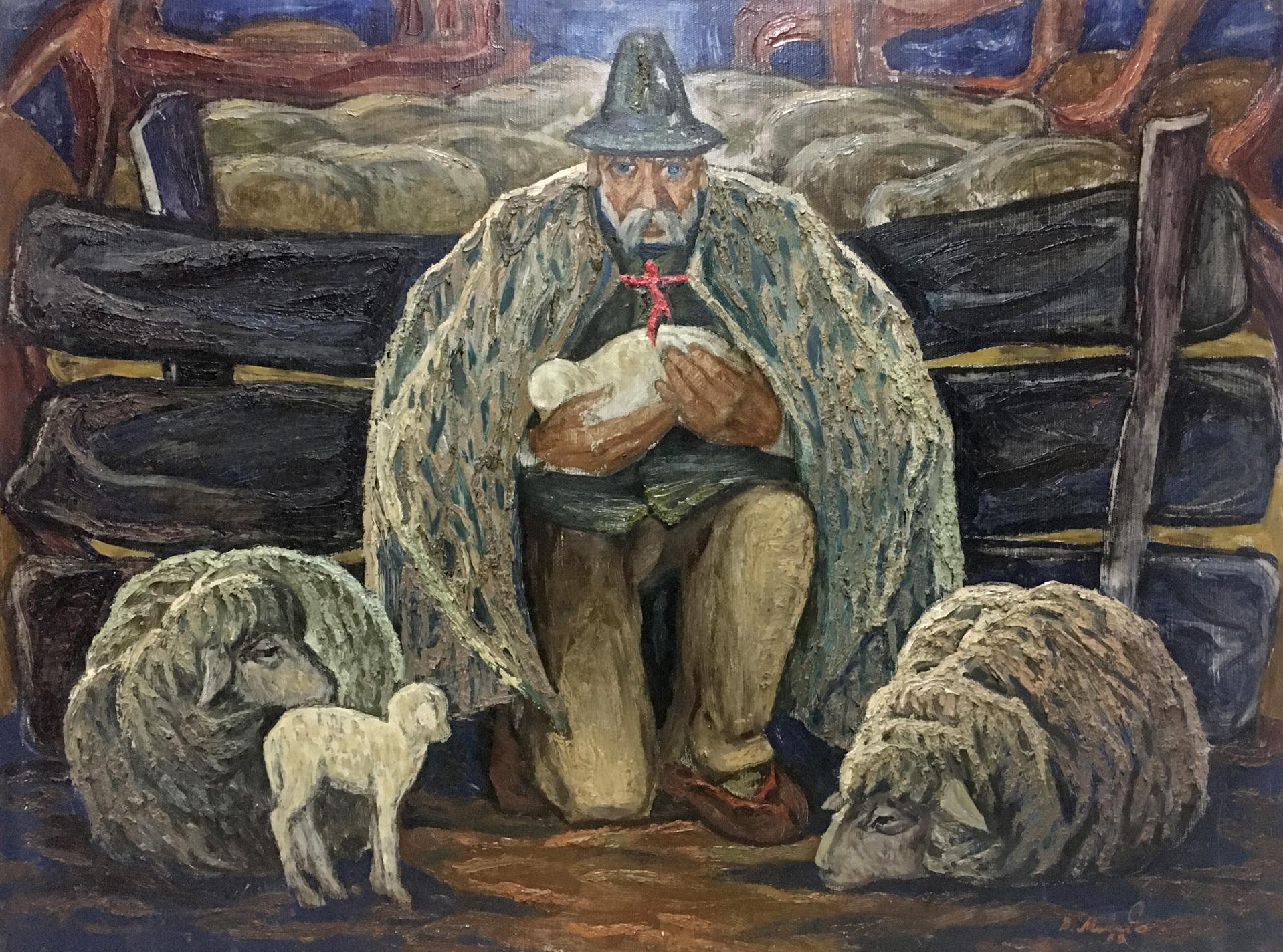 Oil painting Portrait of a man Mikita Vladimir Vasilievich
