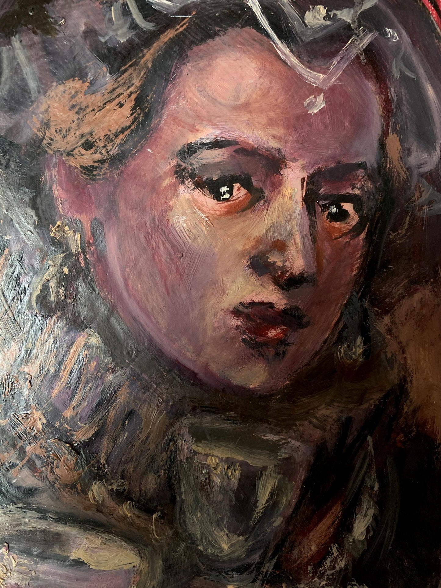 oil portrait woman