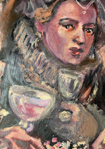 oil woman art