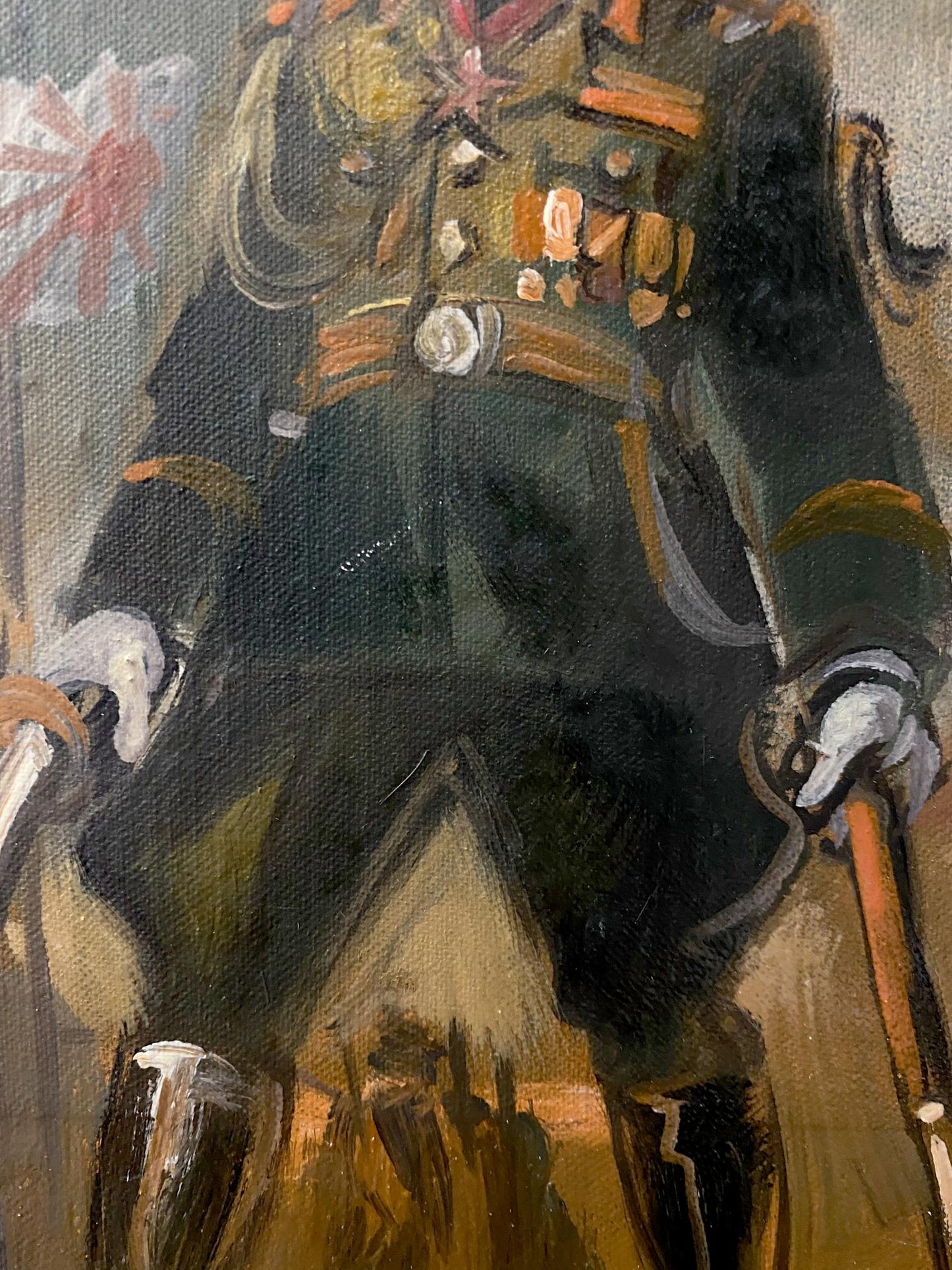 oil painting portrait soldier