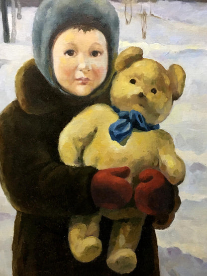 Oil painting Portrait of a girl Golovina R.