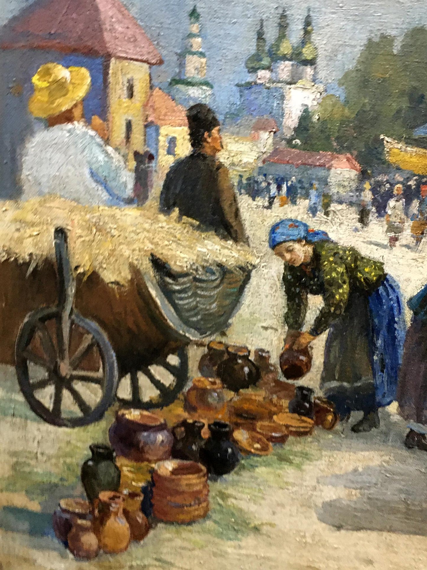 Oil painting Ilyinsky fair in Romny Dubinchuk Victor