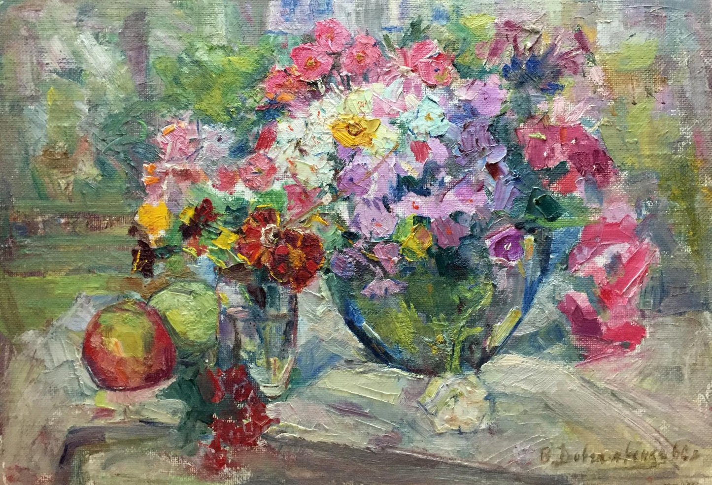 Oil painting Lilac Vera Dovgalevskaya