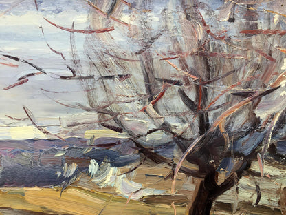 Oil painting In field Bloshenko Anatoly Mikhailovich